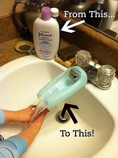Turn-an-old-lotion-bottle-into-a-faucet-extender-so-the-little-ones-can-reach